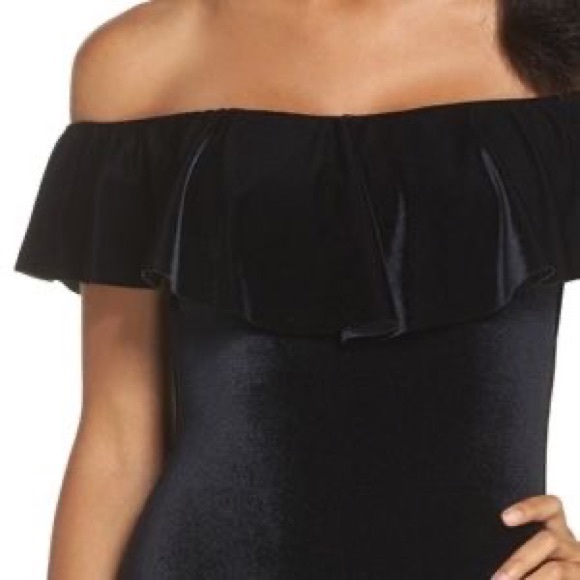 Trina Turk Velvet Swimsuit, size 10 - Picture 4 of 8